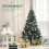 Homcom HOMCOM 5FT Artificial Christmas Tree Xmas Indoor Decoration, Automatic Open 4