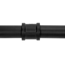 92CM Heavy Duty Black Wall Mounted Clothes Rack Iron Pipe 132lb