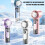 Portable Handheld Fan Clear Shell-pink Ice pack fan 3