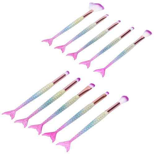 10PCS Makeup Brushes Set Soft Bristles Eye Eye Shadow Blush Eyebrow 2