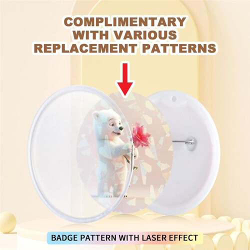 Button Maker Machine 70pcs Pin Maker Installation-Free 55mm+35mm DIY Magnet Maker Pressing Machine Kit