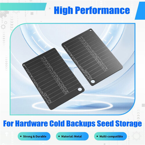 Carteiras de Criptomoedas Carteiras de Criptomoedas para Hardware Backups Frios Armazenamento de Sementes para Bitcoin Compatível com Hardware Bip39 2