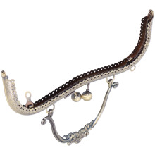 Metal Purse Frame Kiss Clasp Lock 20.5cm Bronze for DIY Bag Accessories