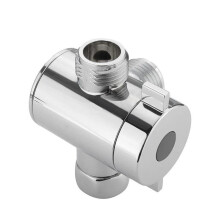 3 Way Shower Head Diverter Faucet Valve Chrome Bathroom Universal Replacement