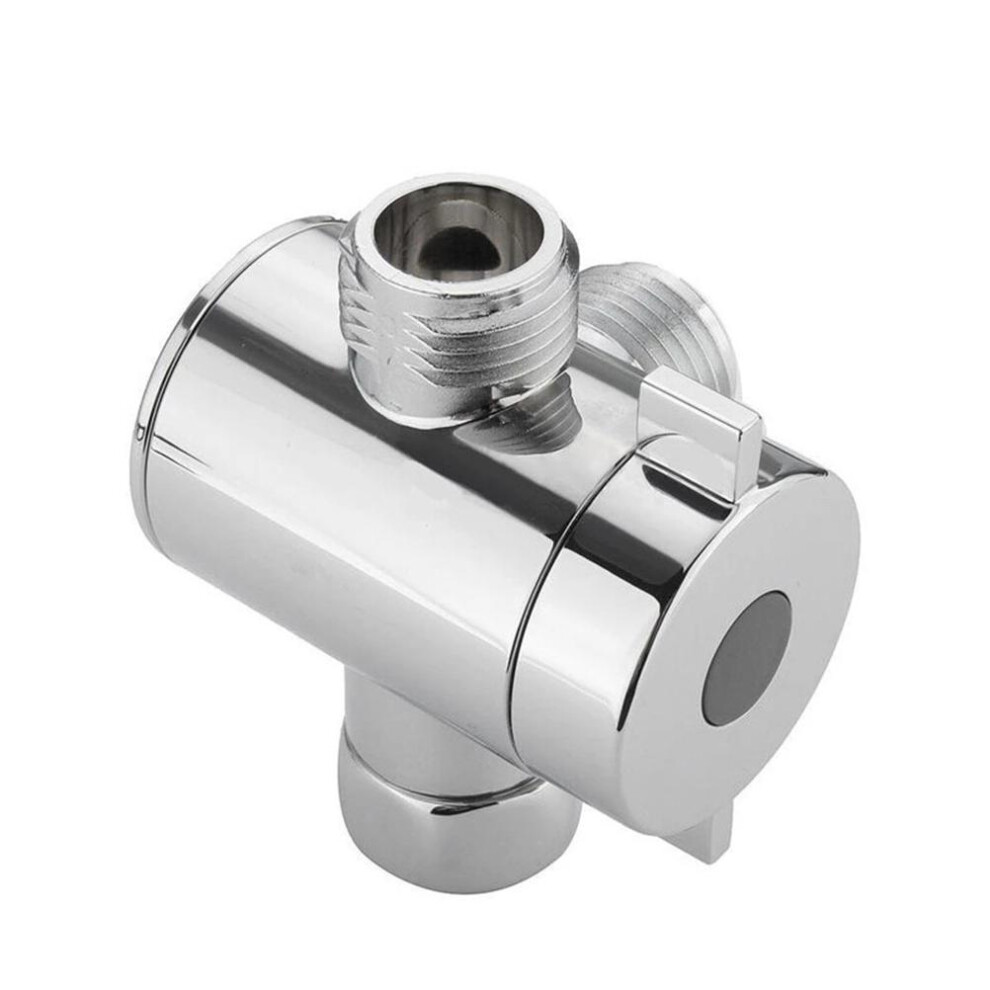 3 Way Shower Head Diverter Faucet Valve Chrome Bathroom Universal Replacement 4691392098797
