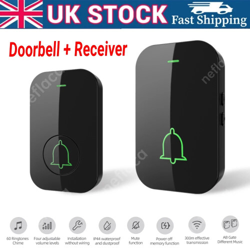 Wireless Plug-In Doorbell Waterproof Long Range