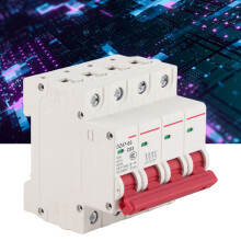 DZ47-63 4P 63A DC Photovoltaic Circuit Breaker 4.5KA for Solar Systems