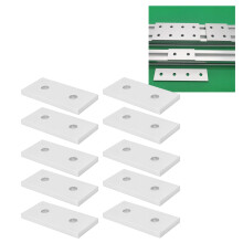 Aluminium Joining Plate 10Pcs Flat Connector Reinforcement For 4040‑2 Hole