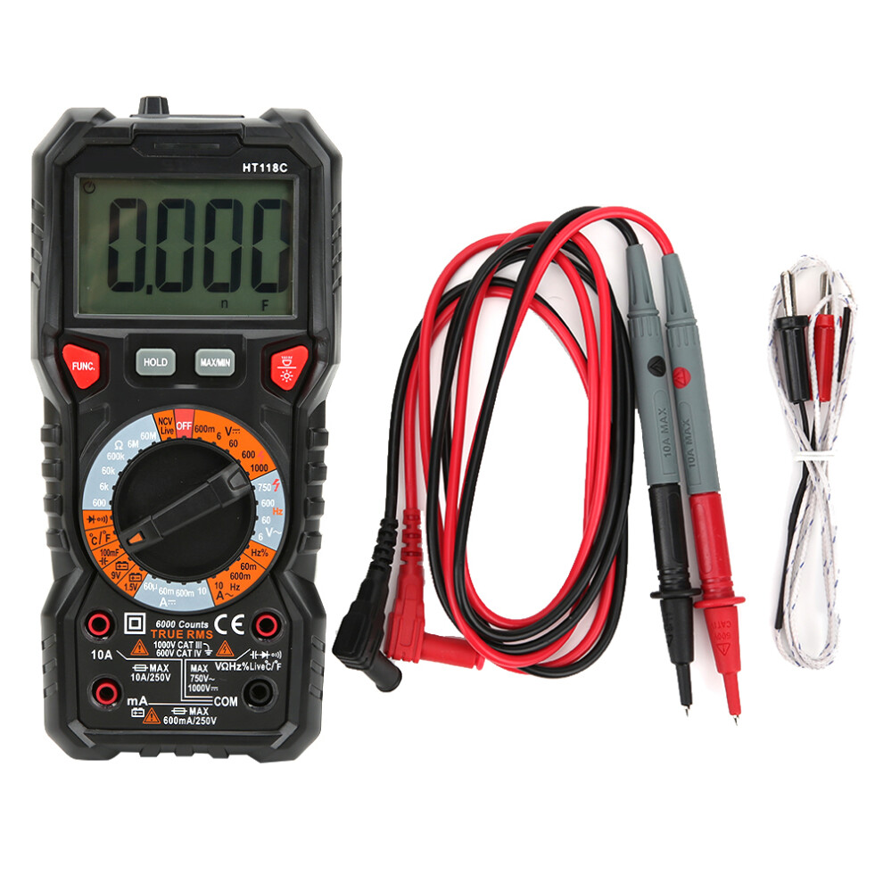 HT118C 6000 Count Auto Multimeter