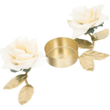 Wedding Candlestick Tealight Candle Holder Scented Candle Holder Wedding Flowers Bouquet Holder Golden Candlestick Stand Wreath Candle Ring Tealight C