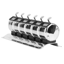 Manual Mechanical Counter Stainless Steel 4-Digit Clicker Tally 6 Units