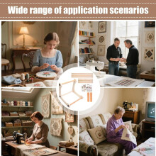 Embroidery Stand Adjustable Embroidery Stand Adjustable Wooden Support Portable Quilting Stitching Tool for Crafting