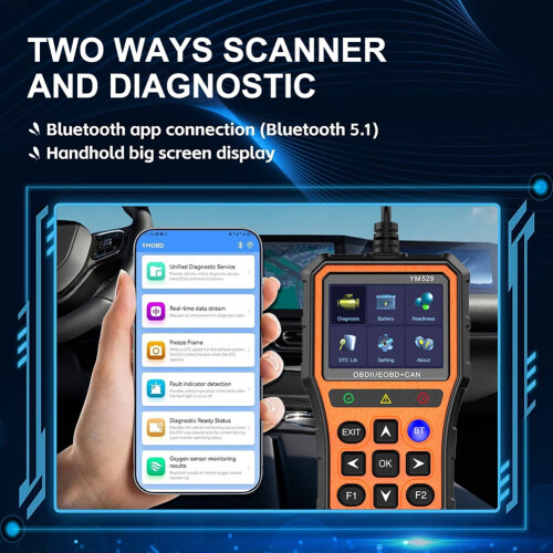 OBD2 Engine Code Reader Scanner Automotive Diagnostic Scanner Battery Life Check and Evaluation Car Diagnostic Tool 2