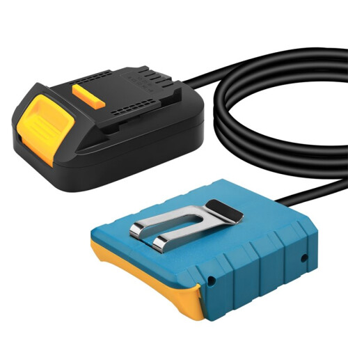 Battery Extension Cord Tool for  18v Lithium Batteries and Tools Cable Length 1.5M with Hook 2