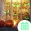 Sada svítících halloweenských samolepek na zeď: 3D netopýří duch 5