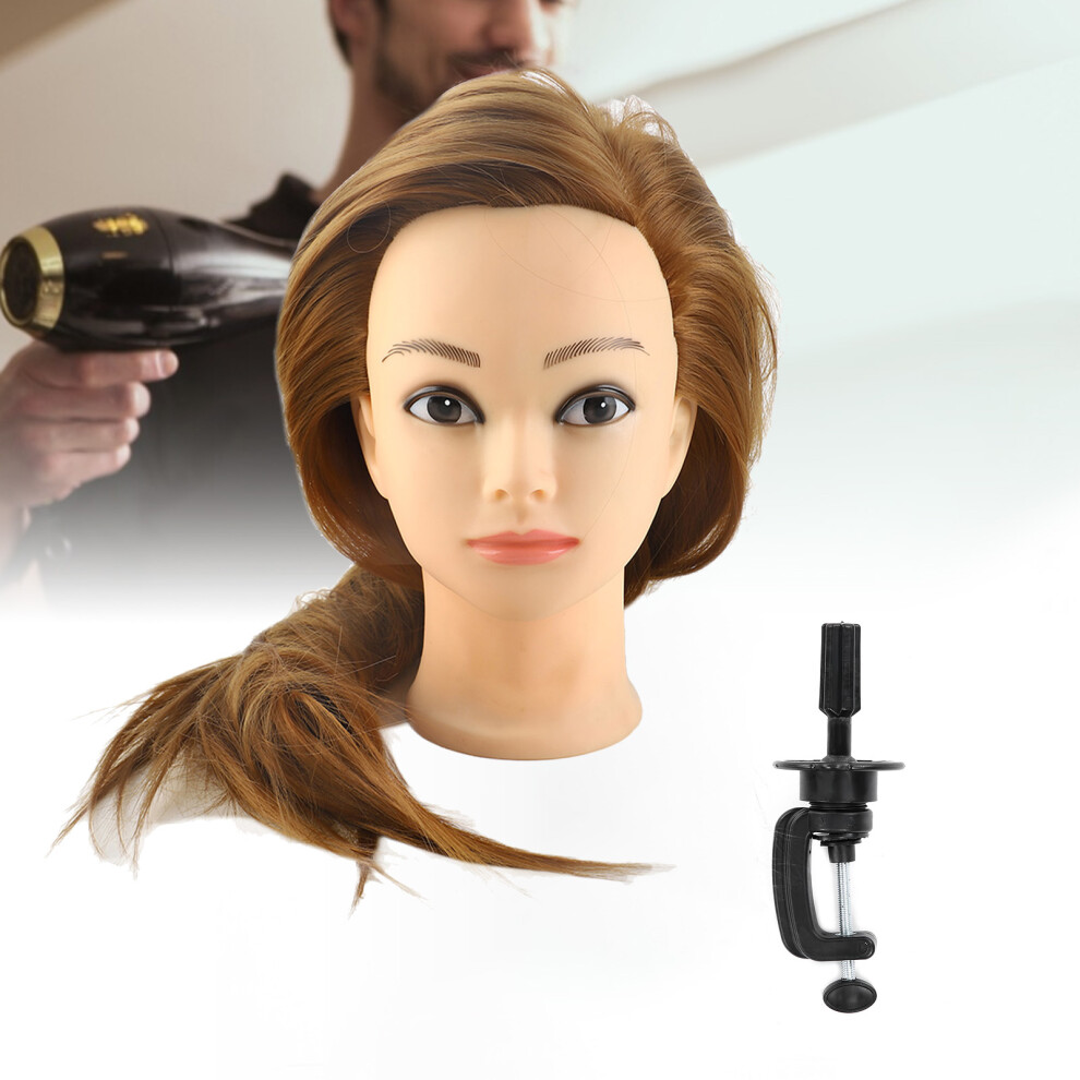 Cosmetology Practice Head Mannequin for Hairstyling Training 40cm with Hair