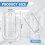Disposable Transparent Needle Holder for Injection Training, Universal Fit, 200 Pack 6