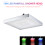 Square LED Rainfall Shower Head 8in RGB Color Change Temperature Sensor 3
