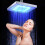 Square LED Rainfall Shower Head 8in RGB Color Change Temperature Sensor 5