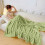 Fleece Throw Blanket Green Striped Microfiber 50x60 Inches 6