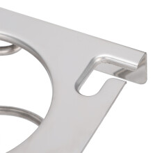 Stainless Steel Wall Mount Hair Dryer Organizer Rack Silver 35x12.5cm