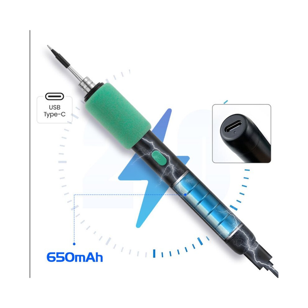 C211 Electric Soldering Iron 5V Usb 15W Portable Wireless Soldering Tool With Three-Level Temperature Control 4713327044966