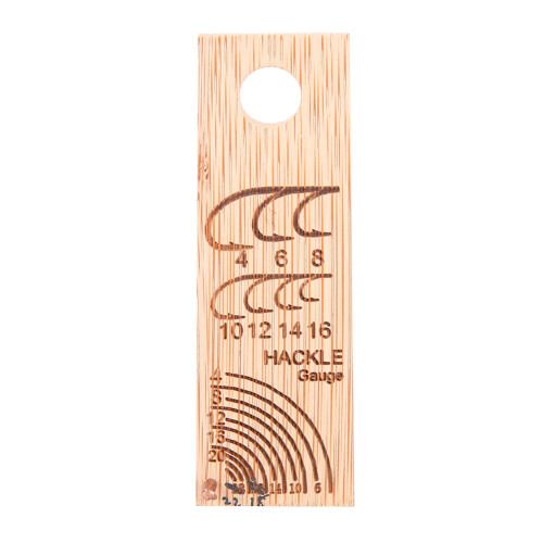Wooden Fish Hook Measuring Ruler, Lightweight, Compact Accessory 1