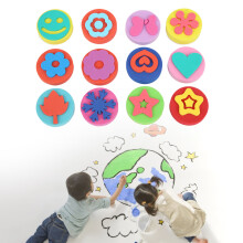 Educational Kids Sponge Stamp Drawing Toy for Early Learning Creative Play