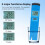Water Quality Tester Function 3 in 1 Tester ORP/CL/TEMP Meter LCD Digital Water Detector for Drinking Water Pool 3