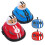 1 Set Speed Bumper Cars Toy Mini Remote Controlled Ejectors Vehicles with Remote Controller Sxq 1