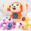 Sound-Activated Flipping Monkey Toy with LED Lights and 2