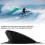 Lightweight PVC Surf Fin Black 8