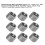 Reducting Nut Repair Tool 100Pcs Stainless Steel Thread Inserts M6x11.5D 2