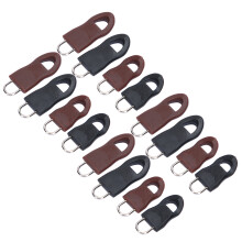 Universal Alloy Rubber Detachable Zipper Pull Tag Kit - 4 Sets, Multiple Sizes