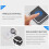 Wireless Doorbell Kit 1 Button 2 Receivers 3