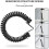 2pcs 14inch Heavy Duty Gate Spring Self Closing Door Spring for Outdoor, Adjustable Automatic Gate Close 3