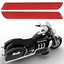 Bike Saddlebag Reflector Cover Small Safety Warning Fit Touring FLT FLHT FLHR