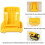 Tool Holders and Battery Mounts Compatible with  20V and  Tools, for Garage, Workshop, Job Site (20 Pack) 5