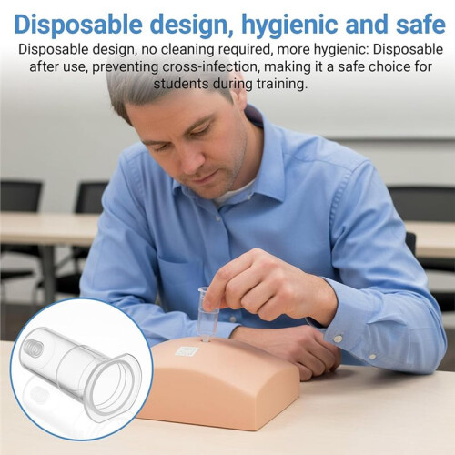 Disposable Transparent Needle Holder for Injection Training, Universal Fit, 200 Pack