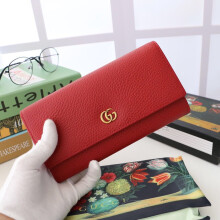 GUCCI Red Leather Card Case | Premium Quality Wallet 456116
