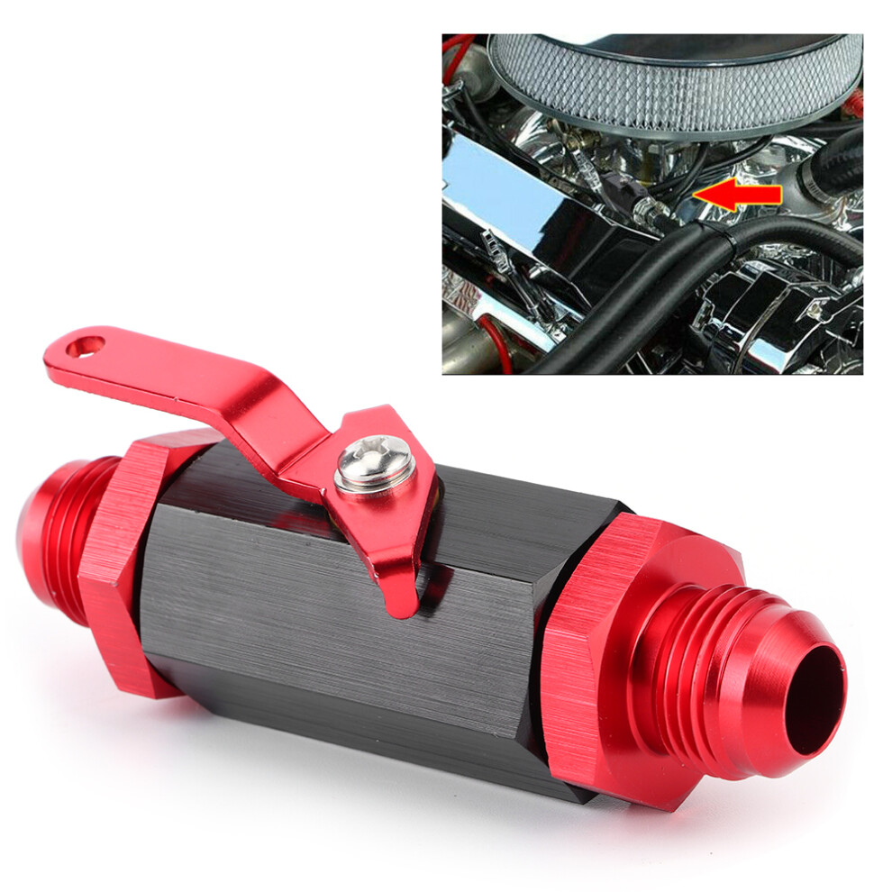 Y974-10An Aluminum Shut Off Check Valve For An10 Fuel Pipe Red 5061392413750