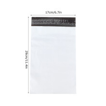 100 Self-Sealing Poly Bags 17x29cm