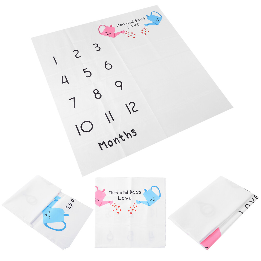 Baby Photography Background Unisex Milestone Mat 100X100cm Play Mat 5091392105256
