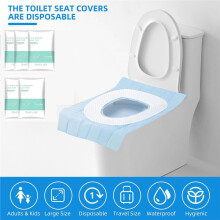 80 Pack Toilet Covers Disposable 16x24 Inch XL Portable Toilet Liners Travel Cover for Outdoors,Hotel