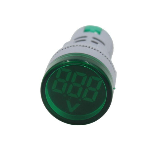 Round LED Voltage Meter Indicator AC 12-500V, Digital Display Voltmeter for Home or Industrial Use 3PCS 2