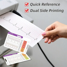 2Pack EKG Rhythm Interpretation Card- Quick ECG Reference Guide for KardiaMobile-Nurse Gifts for Horizontal & Vertical