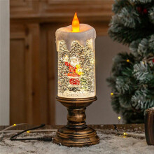 Christmas Decoration Candles Festive Flameless Led Christmas Candles for Holiday Decor Santa Claus Snowman for Christmas