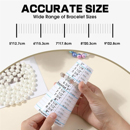 5pack Ring Sizer Measuring Tool Kit, US Ring Size 0-13, Adjustable Bracelet Mandrel 5-9" Wrist Sizer for Jewelry Making 2