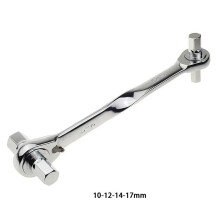 1PCS Ratchet Hex Wrench Cr-Mo Ratchet Allen Key Double End Spanner Key Hand Tools 4-5 6-8