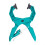 Flexible 0 180 Degree Positioning Tool Clamp for Complex Shaped Object Fixation Cyan 3